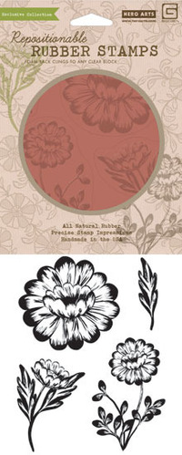 Basic Grey Bold Blooms Cling Stamp