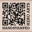 Handstamped Hero Arts Wood Stamp