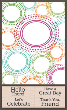 Let's Celebrate Add Your Message Card & Stamp Set