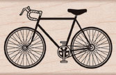 NEW! Road Bike Wood Stamp