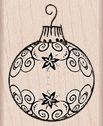 Flourish Ornament Wood Stamp