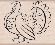 Turkey Wood Stamp