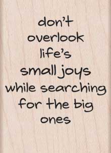 Small Joy Wood Stamp