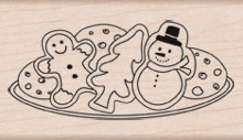 Christmas Cookies Wood Stamp