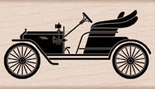 Vintage Car Wood Stamp