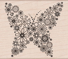 Blooming Butterfly Wood Stamp