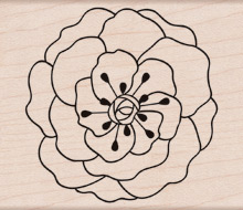 Many Petals Wood Stamp