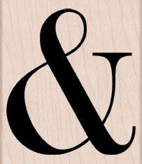 Ampersand Wood Stamp