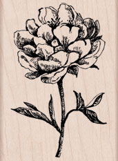 Tea Classic Flower Wood Stamp