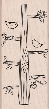 Tree Trunk Wood Stamp
