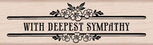 Deepest Sympathy Wood Stamp
