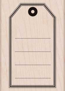 Big Tag Wood Stamp
