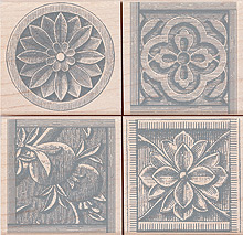 Stone Etchings Wood Stamp Set