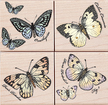 Pp: Papillons Wood Stamp