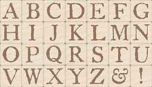 Al: Legacy Letters Wood Stamp Set