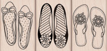 AI: Shoes Wood Stamp Set