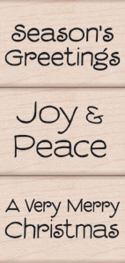 A Very Merry Wood Stamp