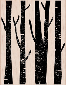 Tree Trunks Wood Stamp