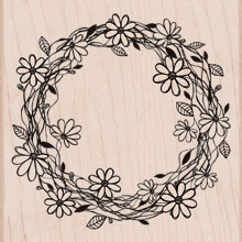 NEW! Many Petals Flower Wood Stamp