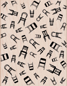 Chairs Wood Stamp