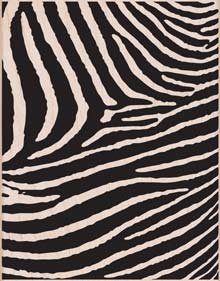 Zebra Print Wood Stamp