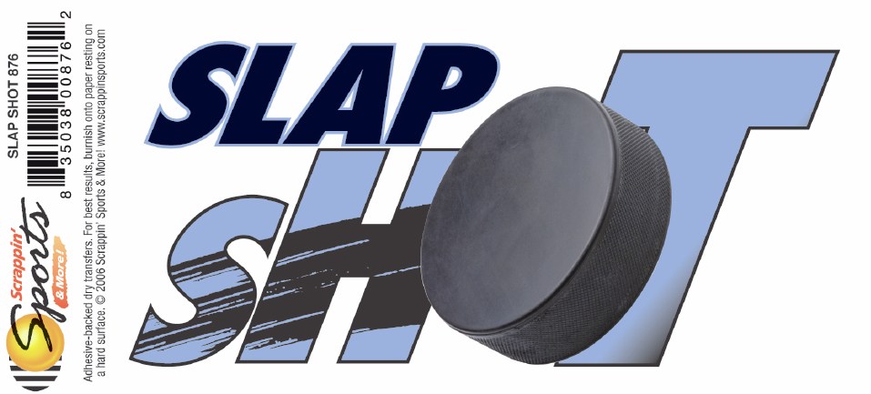 Hockey Rub-Ons - Slap Shot