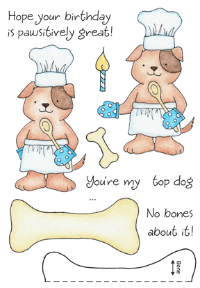 Baking Pup HoneyPop Stamp Set