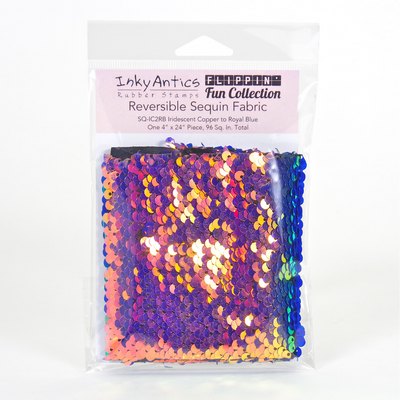 Reversible Sequin Fabric: Iridescent Copper to Royal Blue