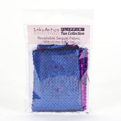 Reversible Sequin Fabric: Matte Navy to Matte Purple