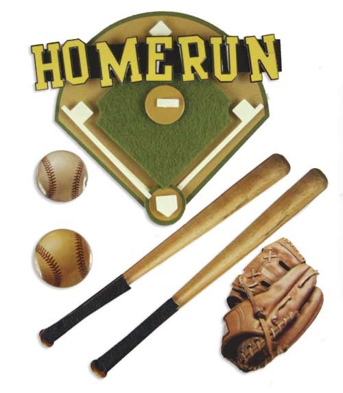 KF Home Run Stacked Sticker