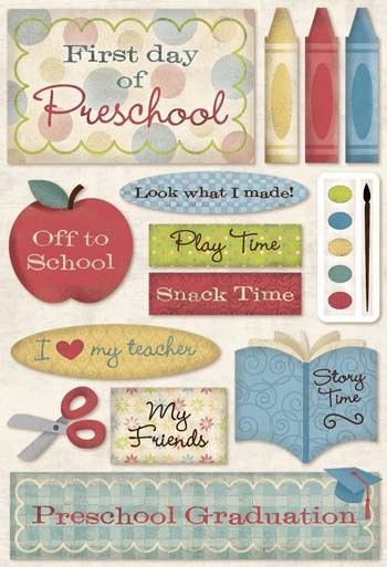 School Years Stickers - Preschool