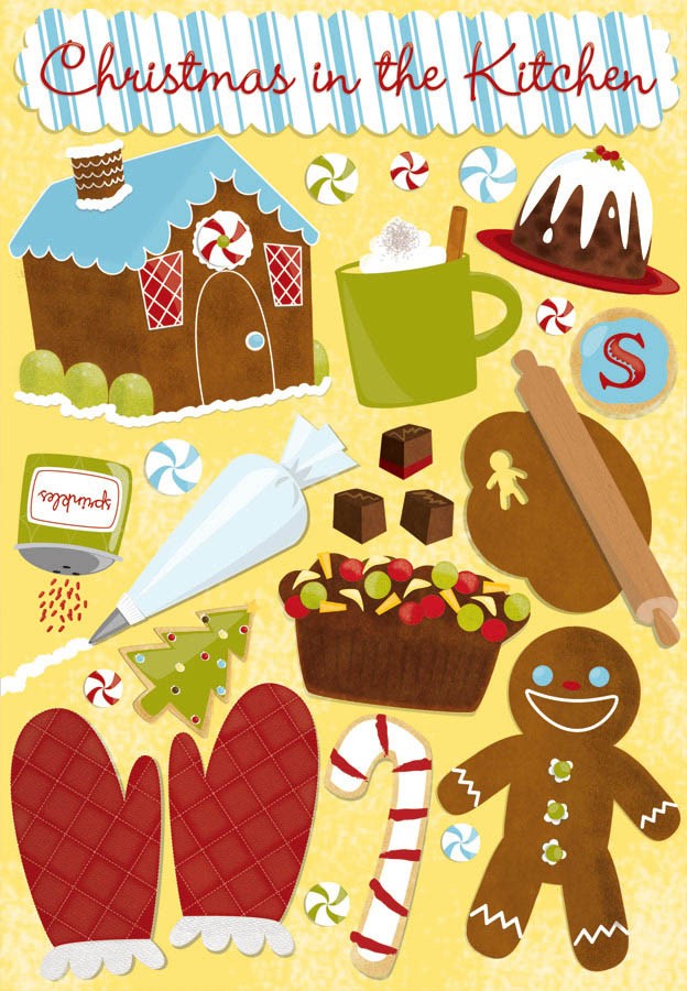 KF Christmas in the Kitchen Stickers