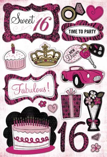 KF Sweet 16 Stickers