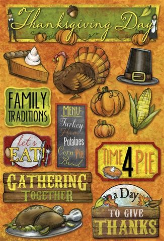Thanksgiving Stickers - Time 4 Pie