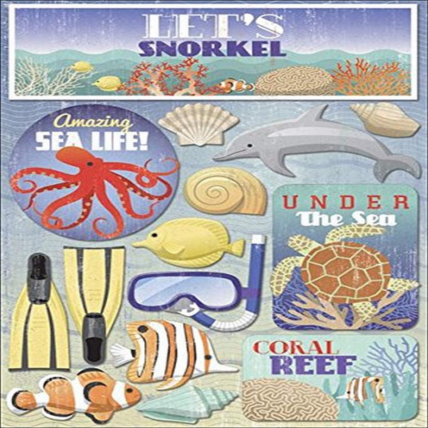 KF Let's Snorkel Stickers