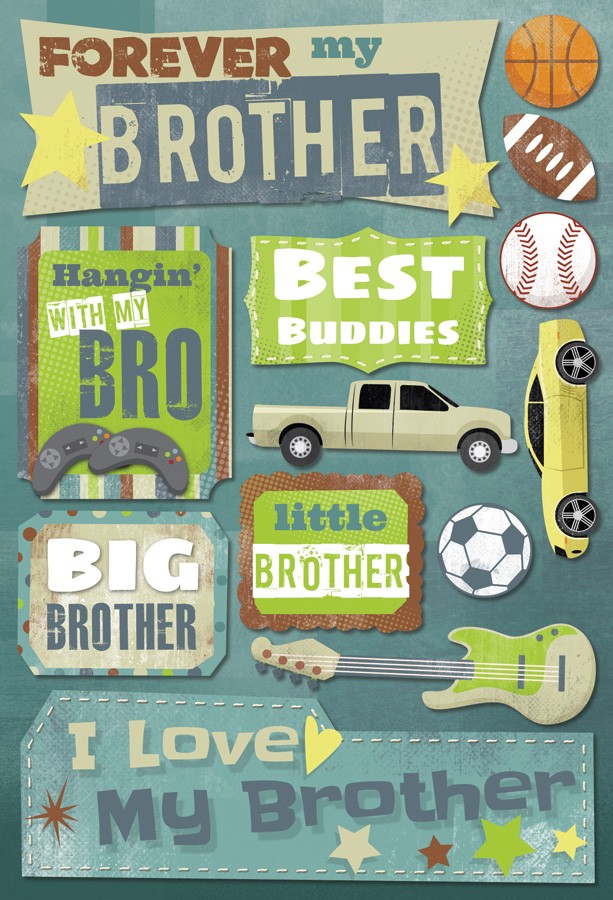 KF Forever my Brother Stickers