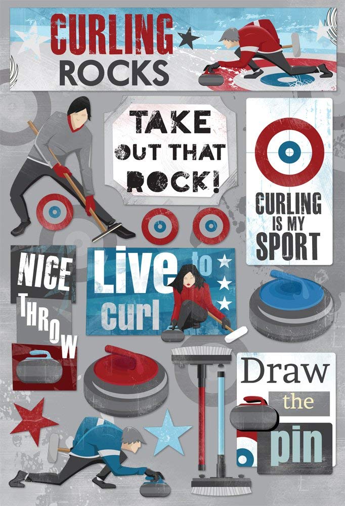 Curling Sticker Sheet