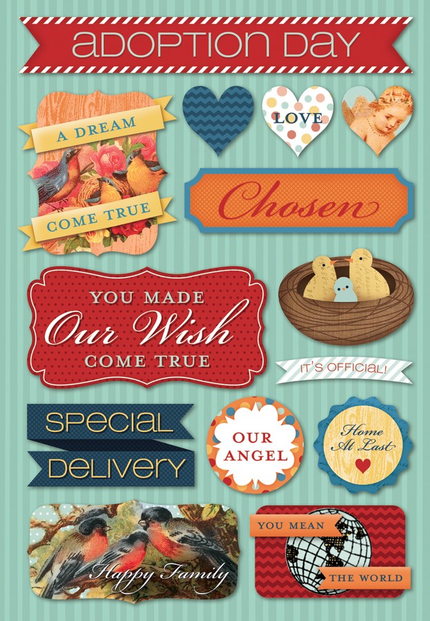 KF Adoption Day Stickers