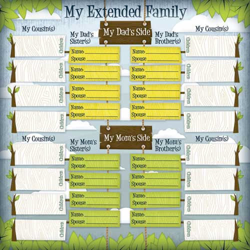 KF My Family Chart Paper