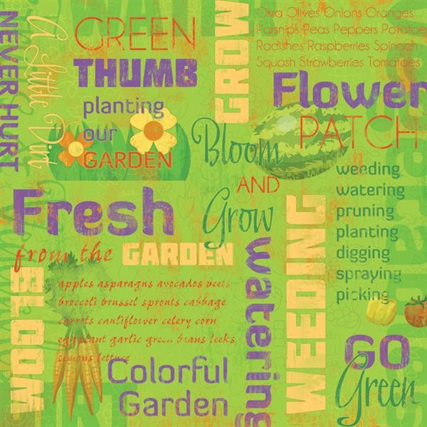 Planting Our Garden Collage Paper