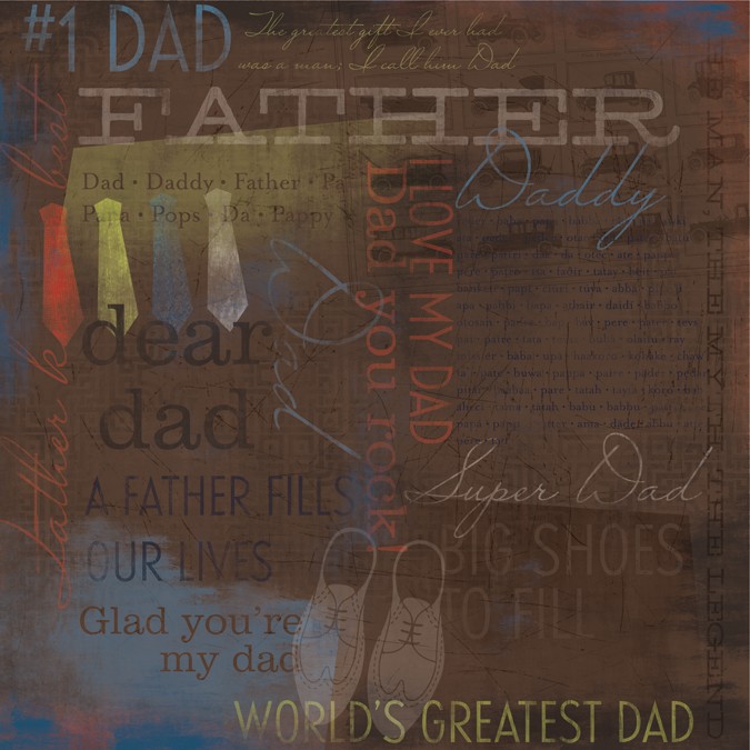 KF #1 Dad Collage Paper