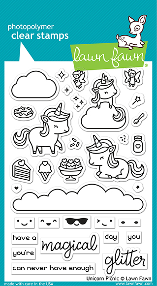 Unicorn Picnic Stamp Set
