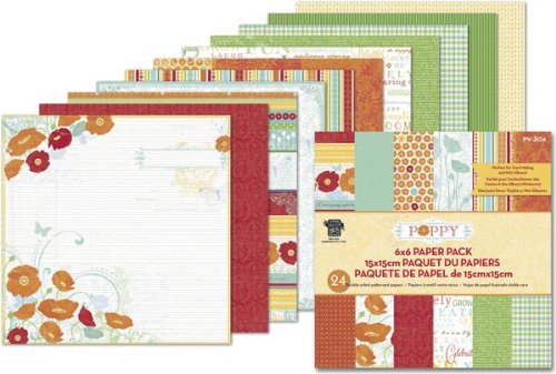 Little Yellow Bicycle 6x6 Paper Pack - Poppy