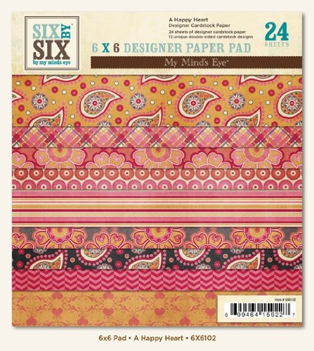 My Mind's Eye 6x6 Paper Pad - A Happy Heart