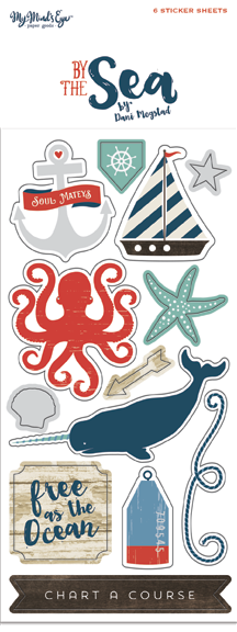 By the Sea: Alpha/Word Sticker Set