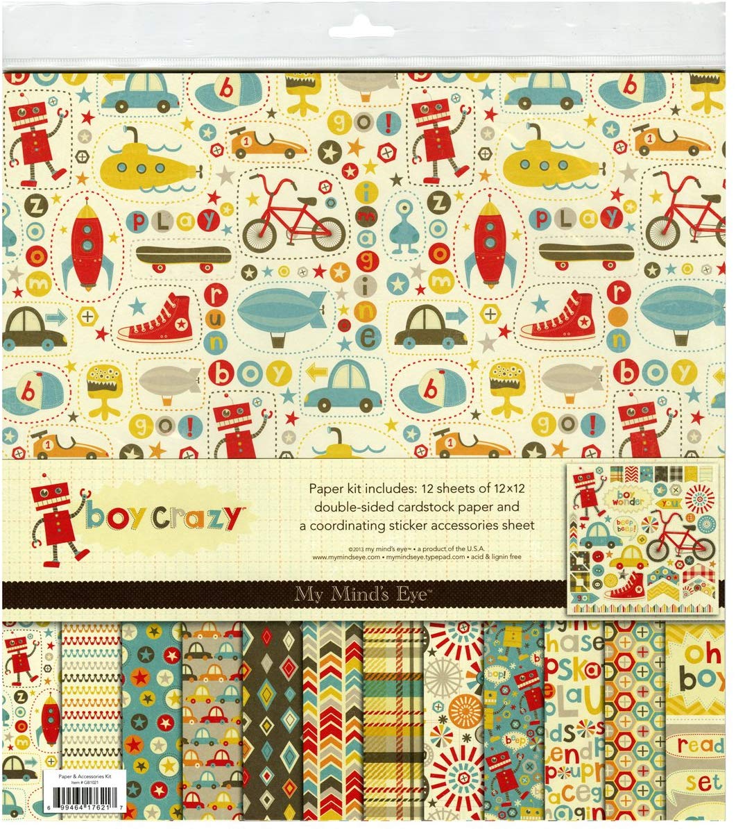 Boy Crazy 12x12 Paper & Accessories Kit