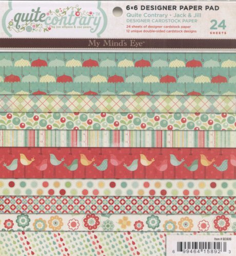 My Mind's Eye 6x6 Paper Pad - Quite Contrary