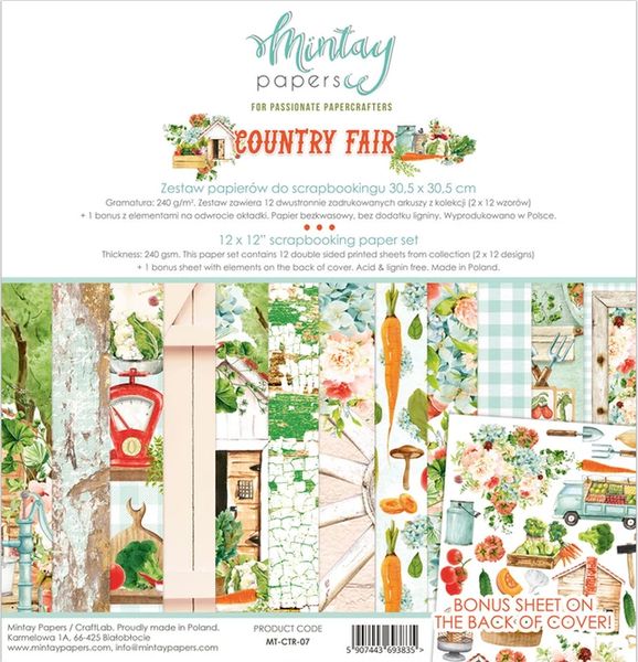12 x 12 Paper Set - Country Fair