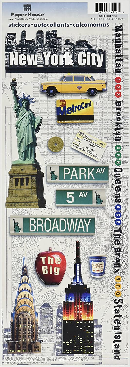 NYC Cardstock Stickers