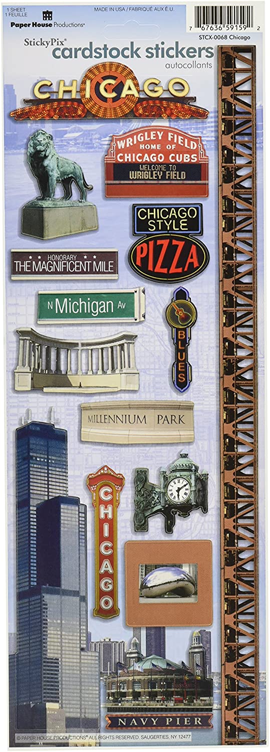 Chicago Cardstock Stickers
